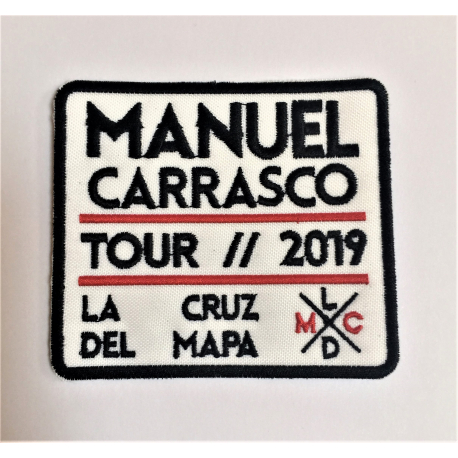 Parche blanco "Manuel Carrasco on Tour 2019"